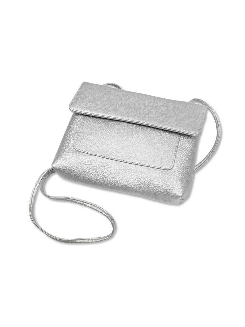 Leder-Umhngetasche midi