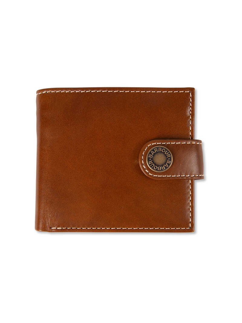 Leder-Geldbörse mit Tartanfutter