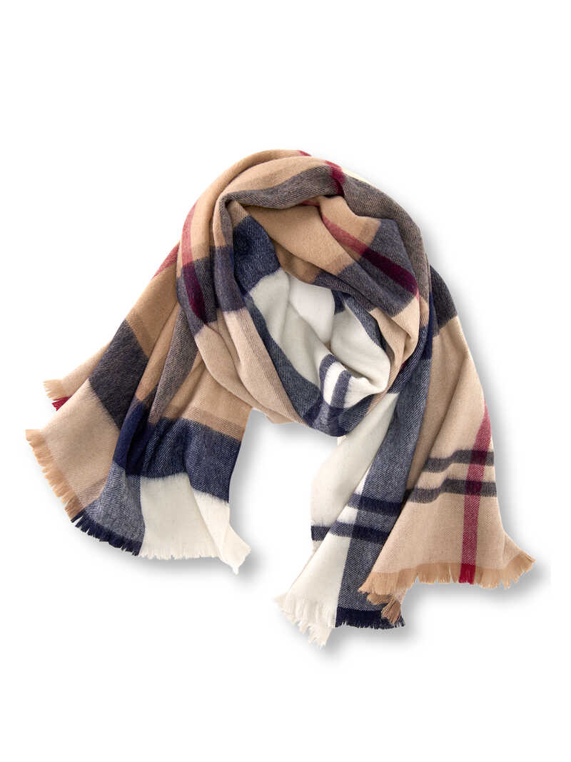 Produktbild zu Lambswool-Schal Rosefield Tartan
