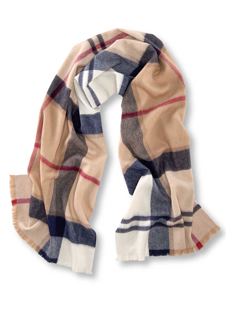 Alternatives Bild 1 zu Lambswool-Schal Rosefield Tartan