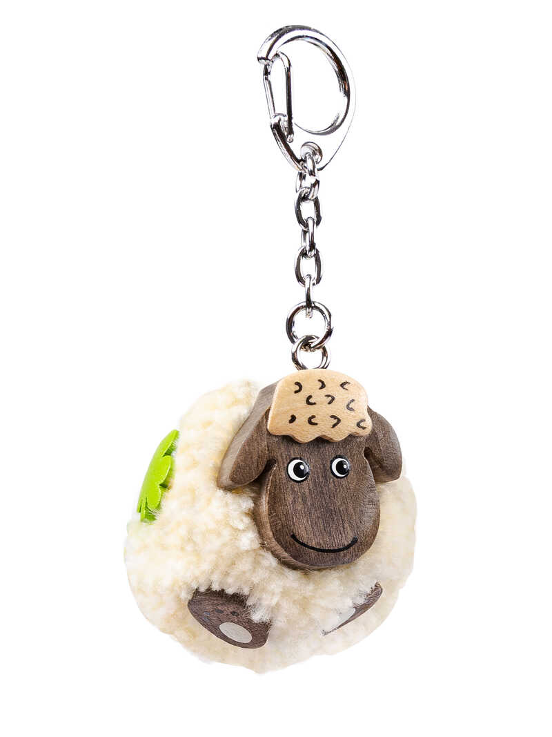 Produktbild zu Schl�sselanh�nger Schaf aus Wolle