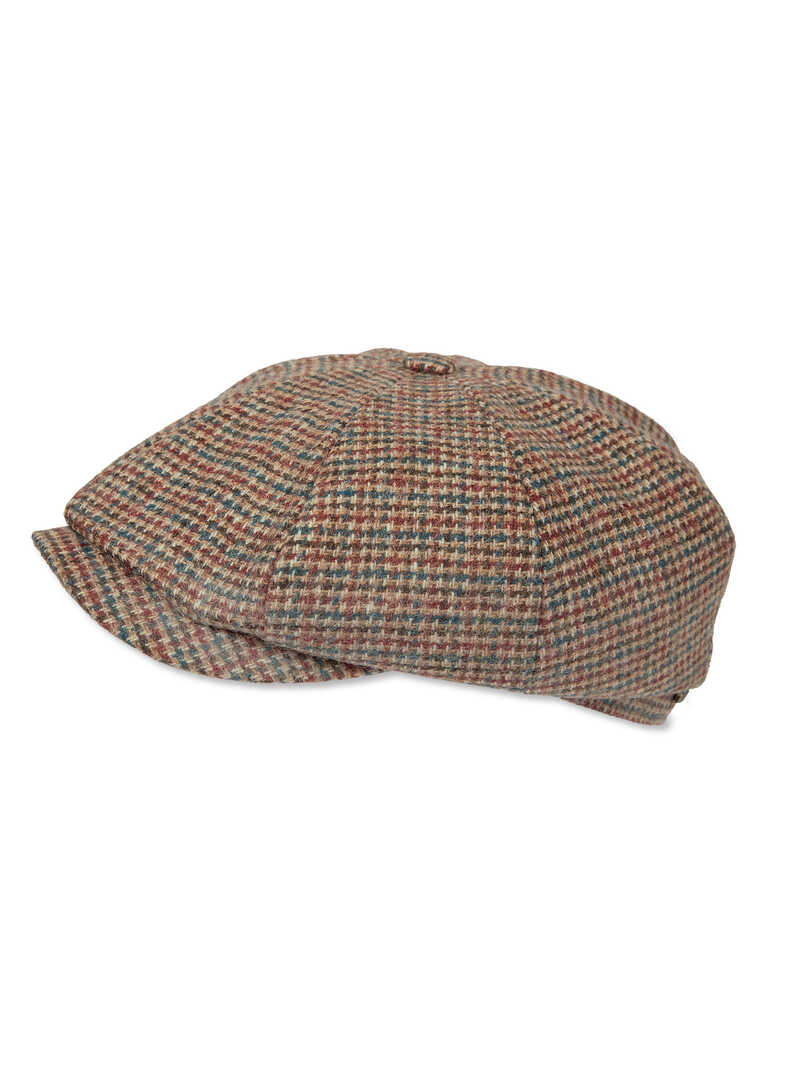 Produktbild zu Herrenkappe aus Donegal-Tweed mit Hahnentrittmuster