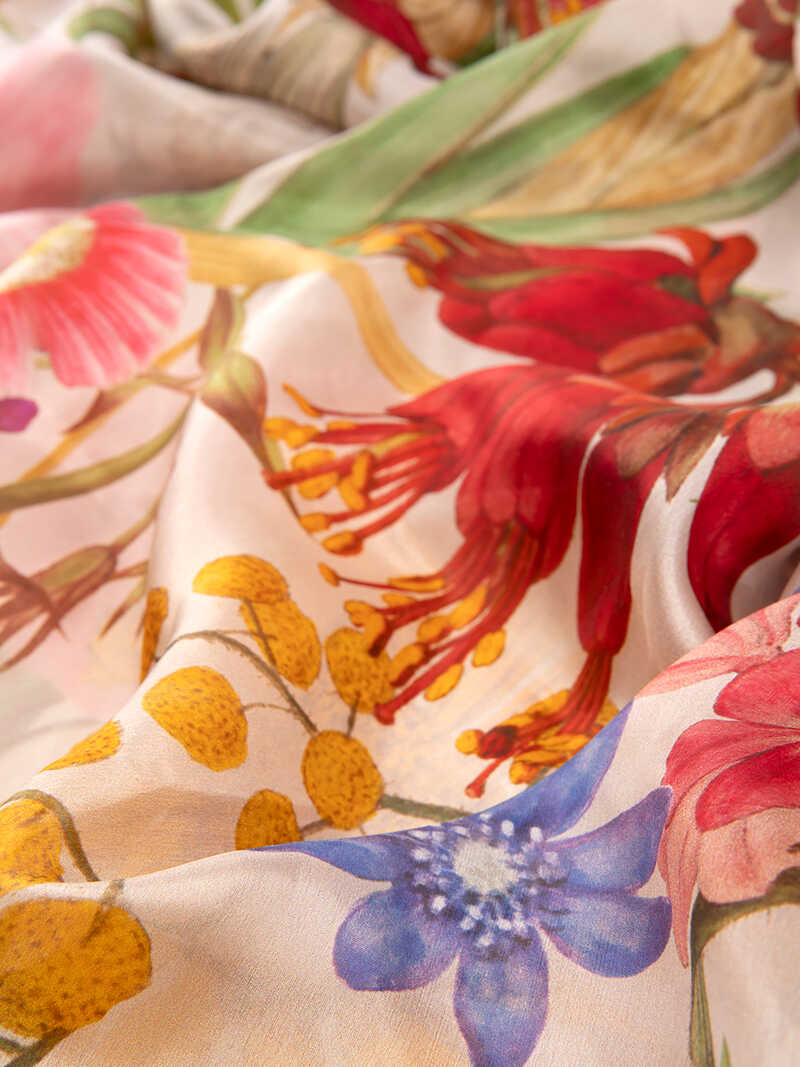 Alternatives Bild 3 zu Seidenschal mit Blumen