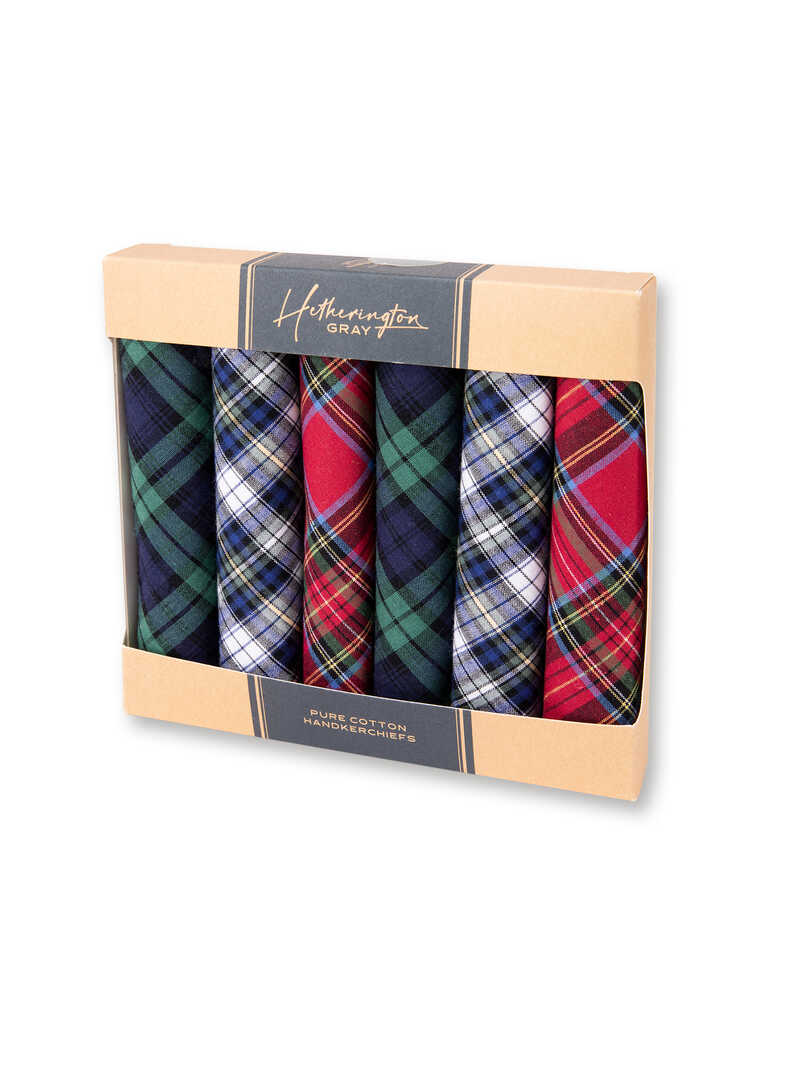 Produktbild zu Taschent�cherset im Tartan Look