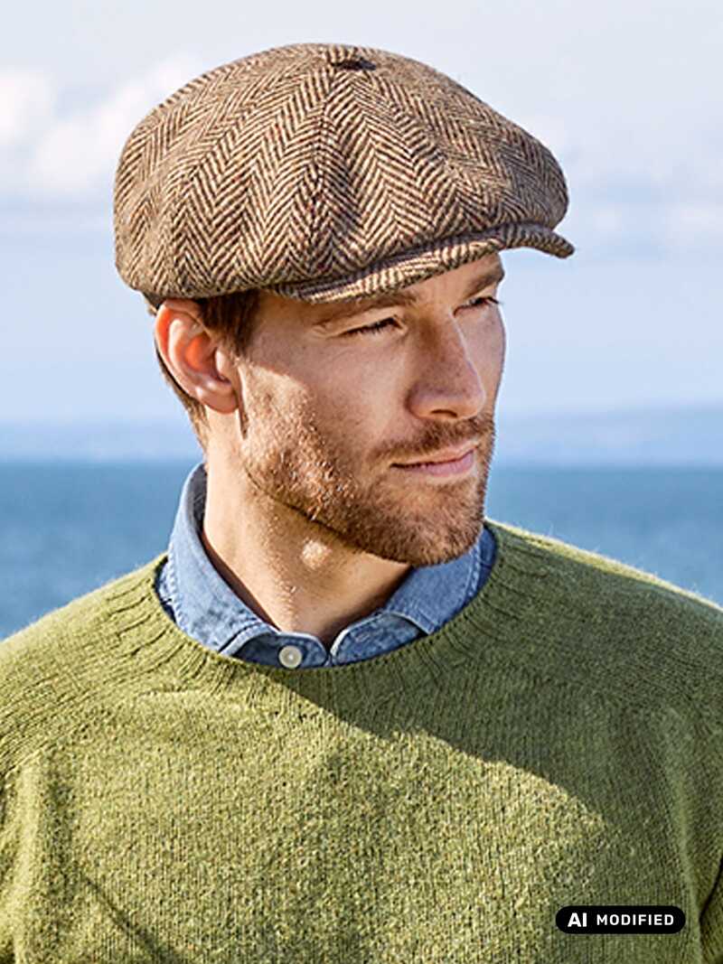 Alternatives Bild 1 zu Newsboy Tweed Cap Fischgrat
