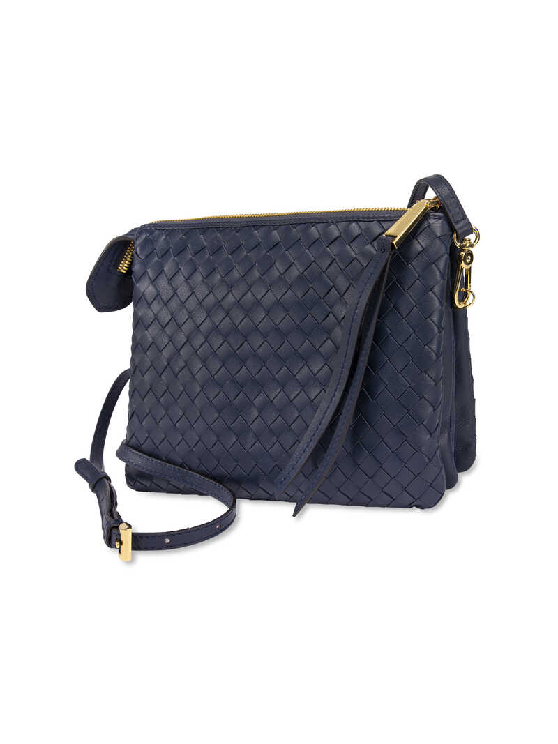 Produktbild zu Handtasche aus geflochtenem Leder