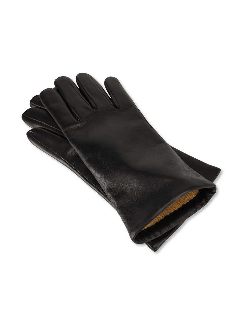 Produktbild zu Schwarze Leder-Handschuhe