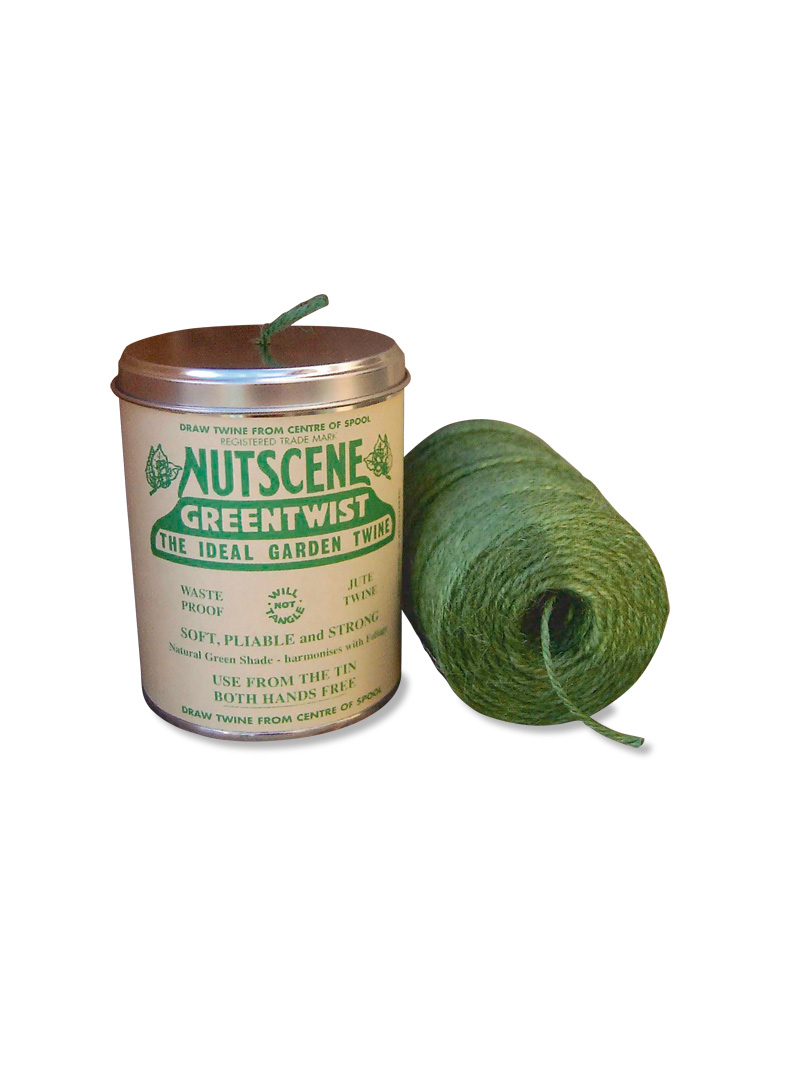 Gartenschnur aus Jute in Metalldose