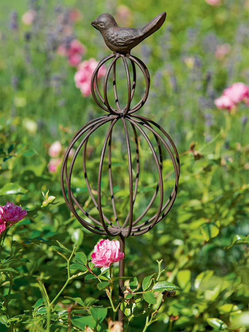 Produktbild zu Gartendeko-Stab mit Vogel