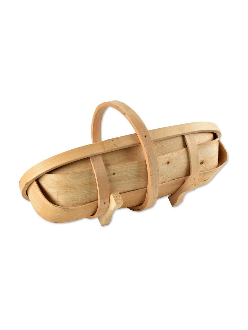 Traditioneller Erntekorb aus Holz