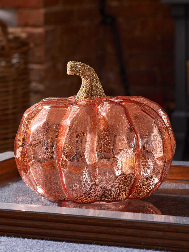 Alternatives Bild 1 zu Kleine Krbis-Leuchte Golden Pumpkin