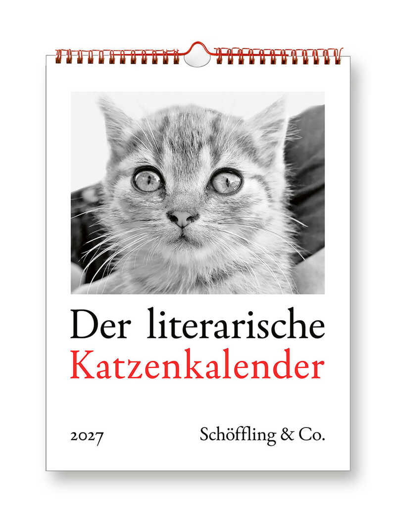 Produktbild zu Literarischer Katzenkalender 2027