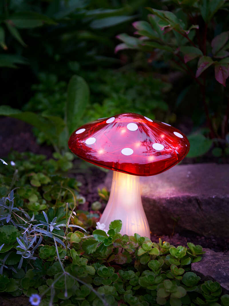 Solar-Gartenleuchte Fliegenpilz