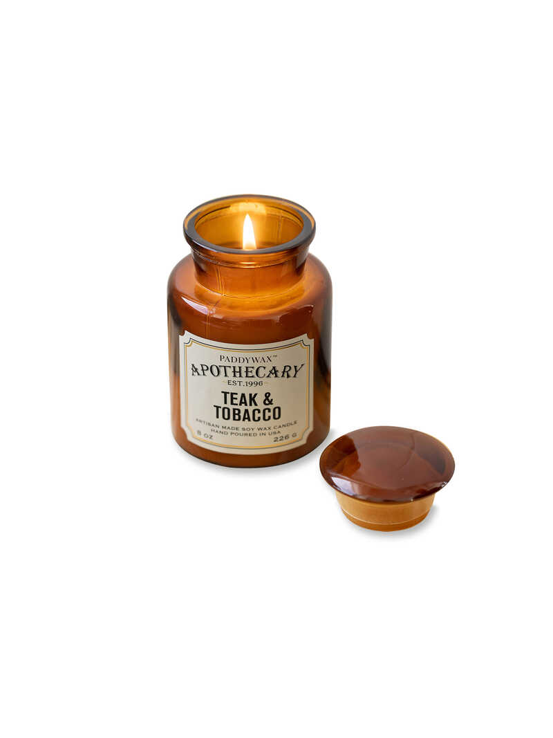 Alternatives Bild 1 zu Duftkerze im Apotheken-Glas Teak & Tobacco