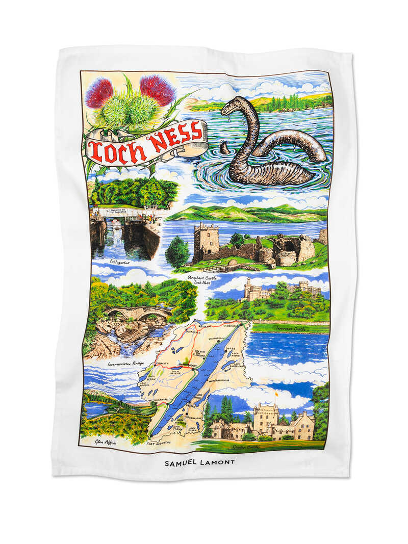 Produktbild zu Geschirrtuch Loch Ness
