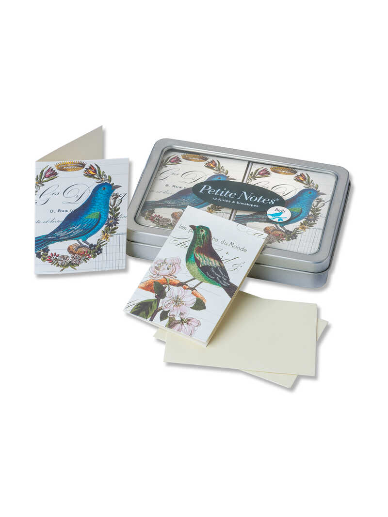 Grukarten mit Vogelmotiv