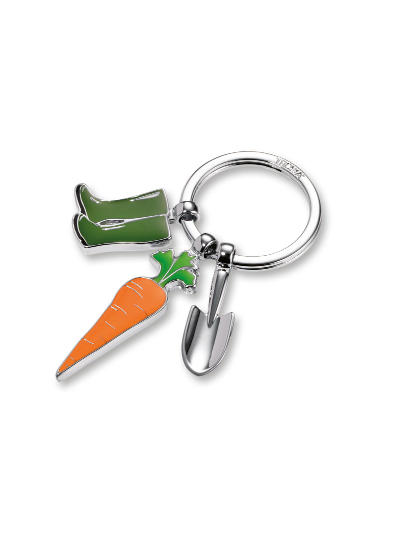 Produktbild zu Metall-Schl�sselanh�nger mit Gartenmotiven