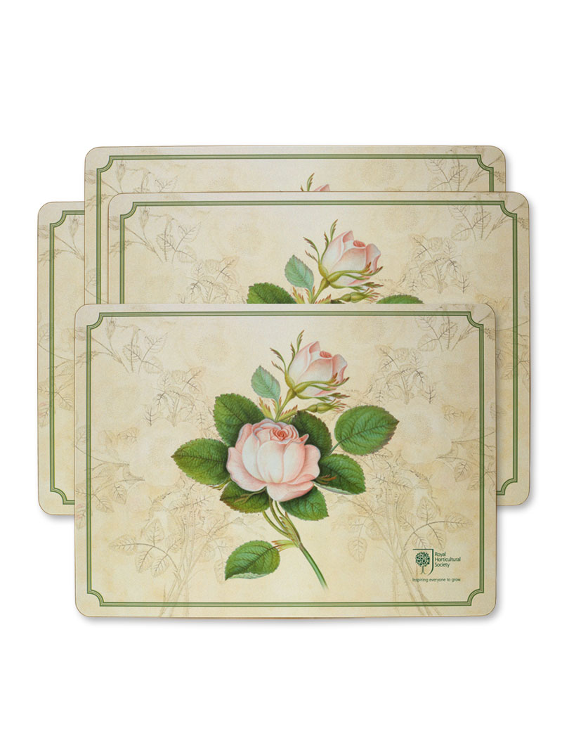 Tischsets mit Rosenmotiv