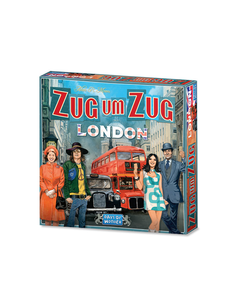London Brettspiel mit Doppeldeckerbussen