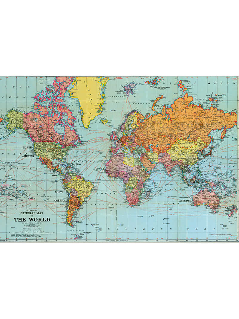 100-Teile-Puzzle World Map