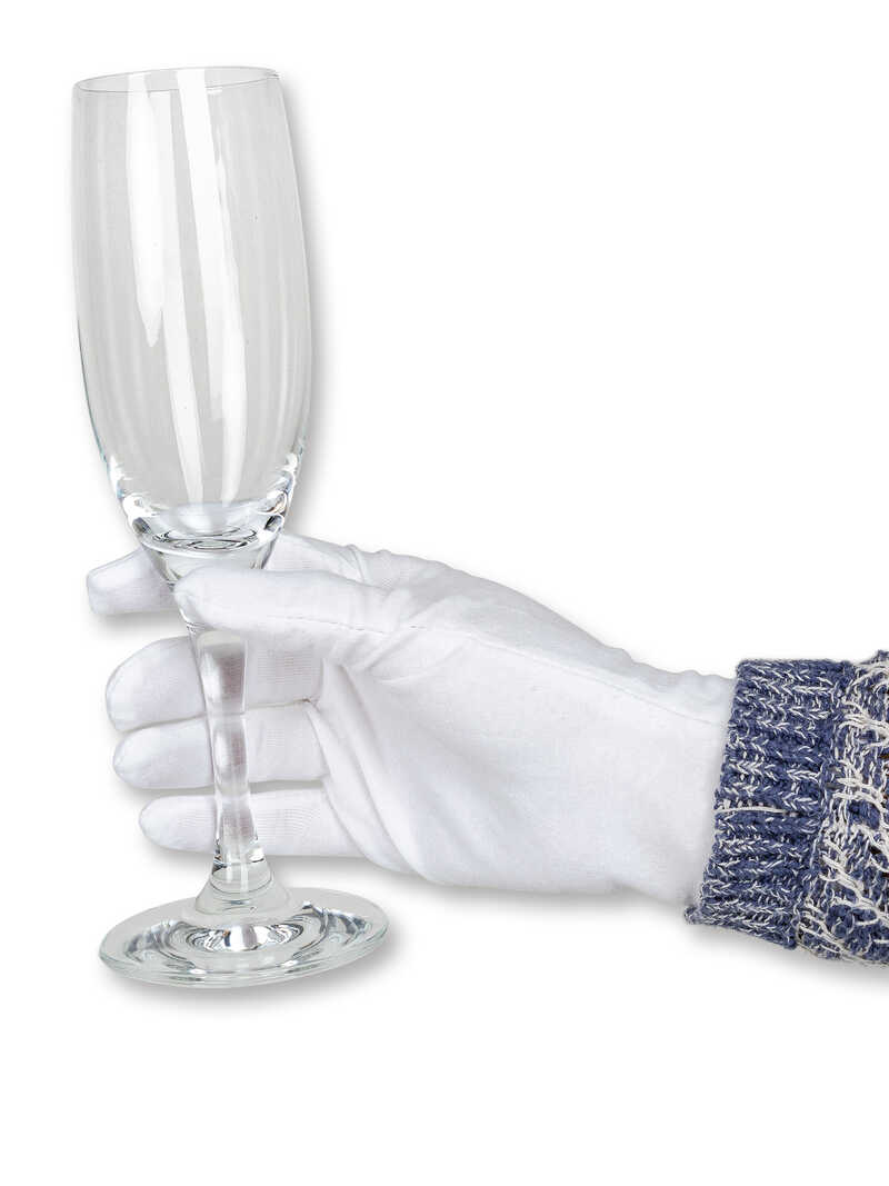 Weie Butler-Handschuhe