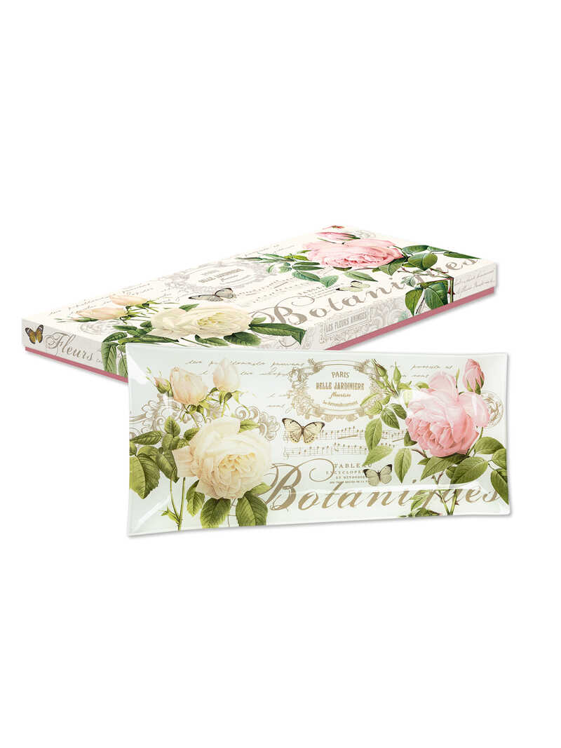 Produktbild zu Glas-Schale mit Rosen aus der Serie Jardin Botanique