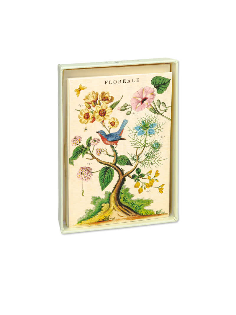 Briefkarten-Set mit Blumen