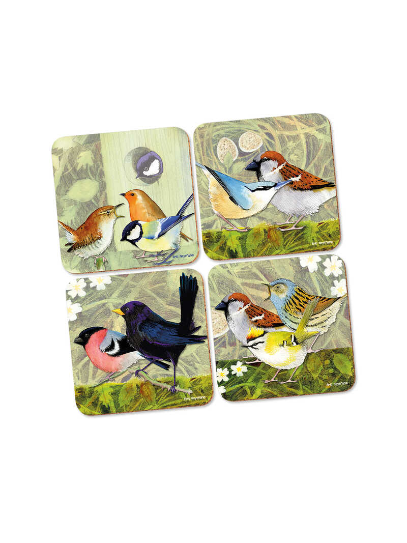 Produktbild zu Untersetzer-Set British Birds