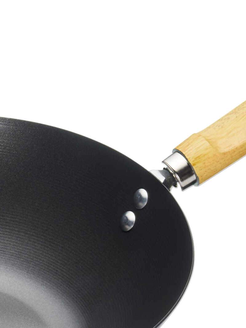 Alternatives Bild 2 zu Wok-Pfanne aus Carbonstahl Durchmesser 30 cm