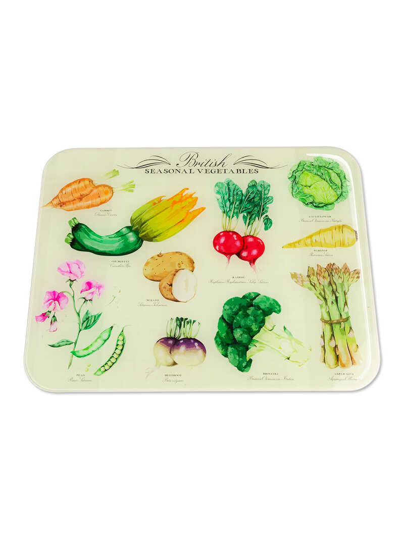 Groe Kchenglasplatte British Vegetables
