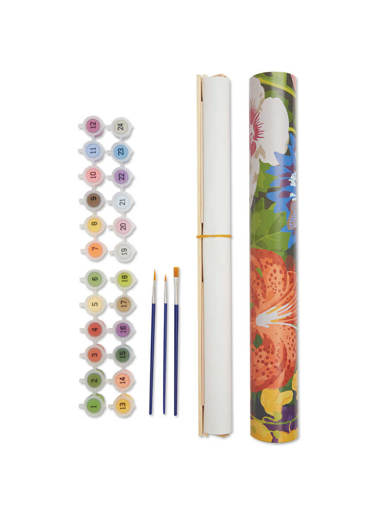 Malen-nach-Zahlen-Set mit Wiesenblumen