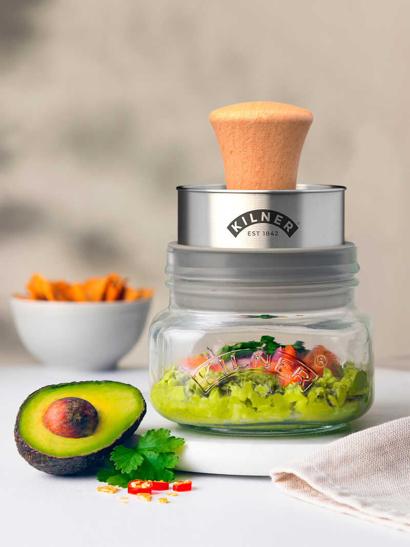 Produktbild zu Guacamole-Set mit Aufbewahrungsglas
