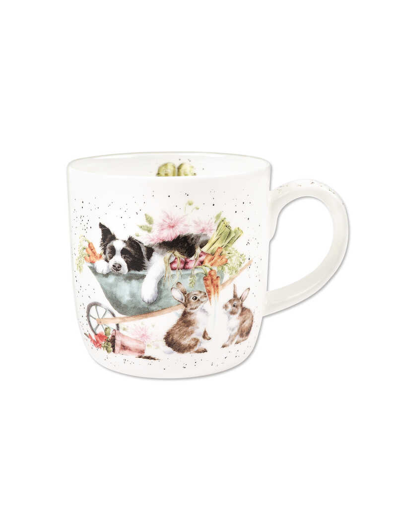 Produktbild zu Henkelbecher mit Hund und Katze