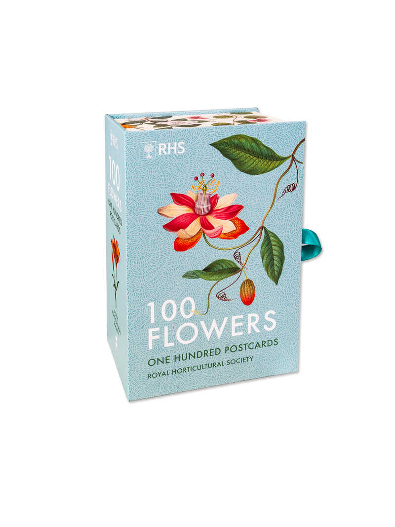 Produktbild zu Geschenkbox mit 100 Postkarten 100 Flowers