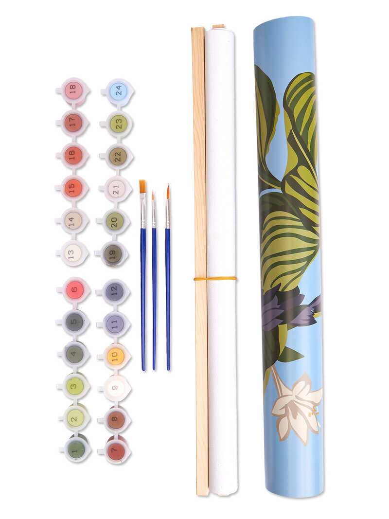 Produktbild zu Malen-nach-Zahlen-Set Exotic Floral