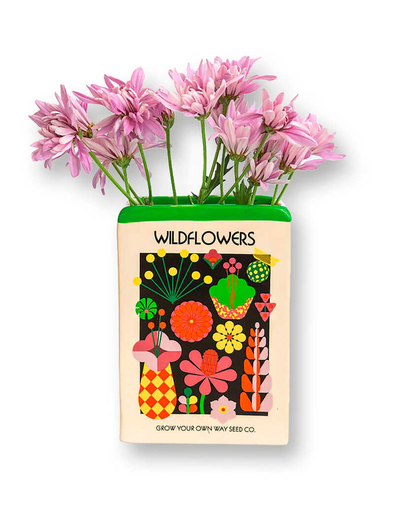 Produktbild zu Keramik-Vase im Vintagestil