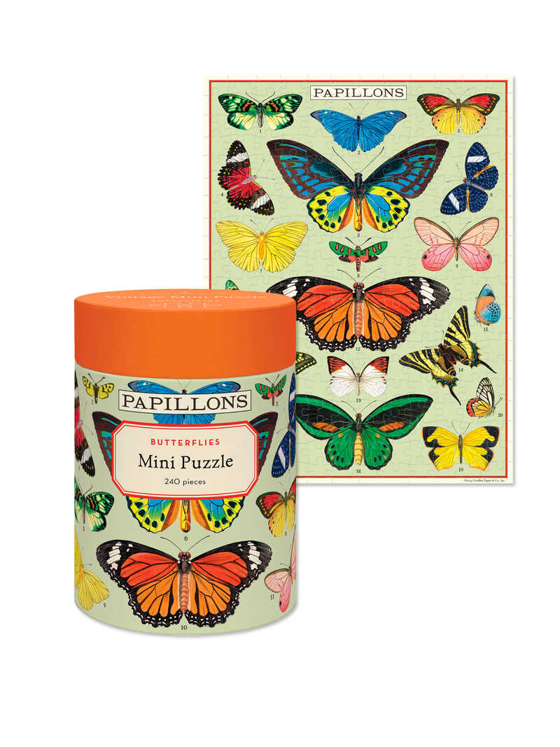 Produktbild zu Mini-Puzzle 240 Teile mit Schmetterlingen