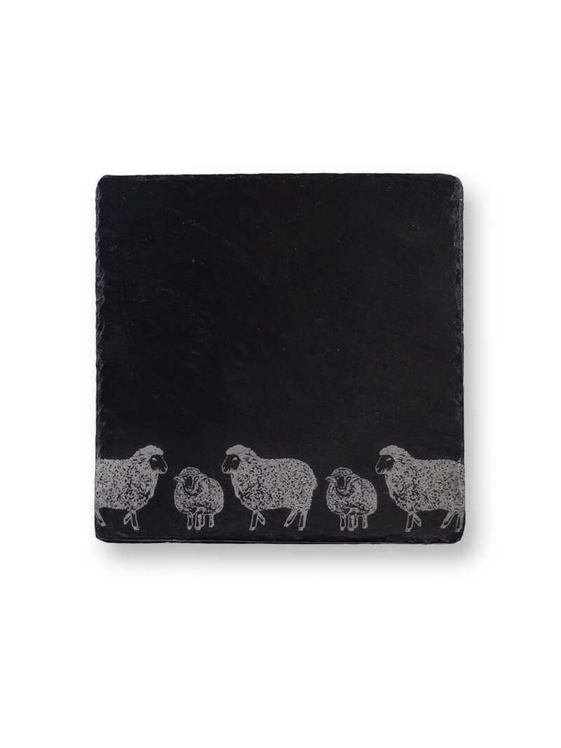 Produktbild zu Topfuntersetzer aus Schiefer Sheep