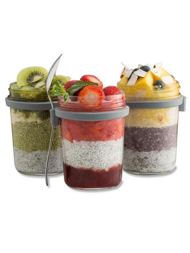 Frhstckset Breakfast Jar mit Lffel