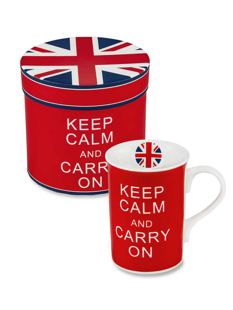 Becher Keep calm and carry on