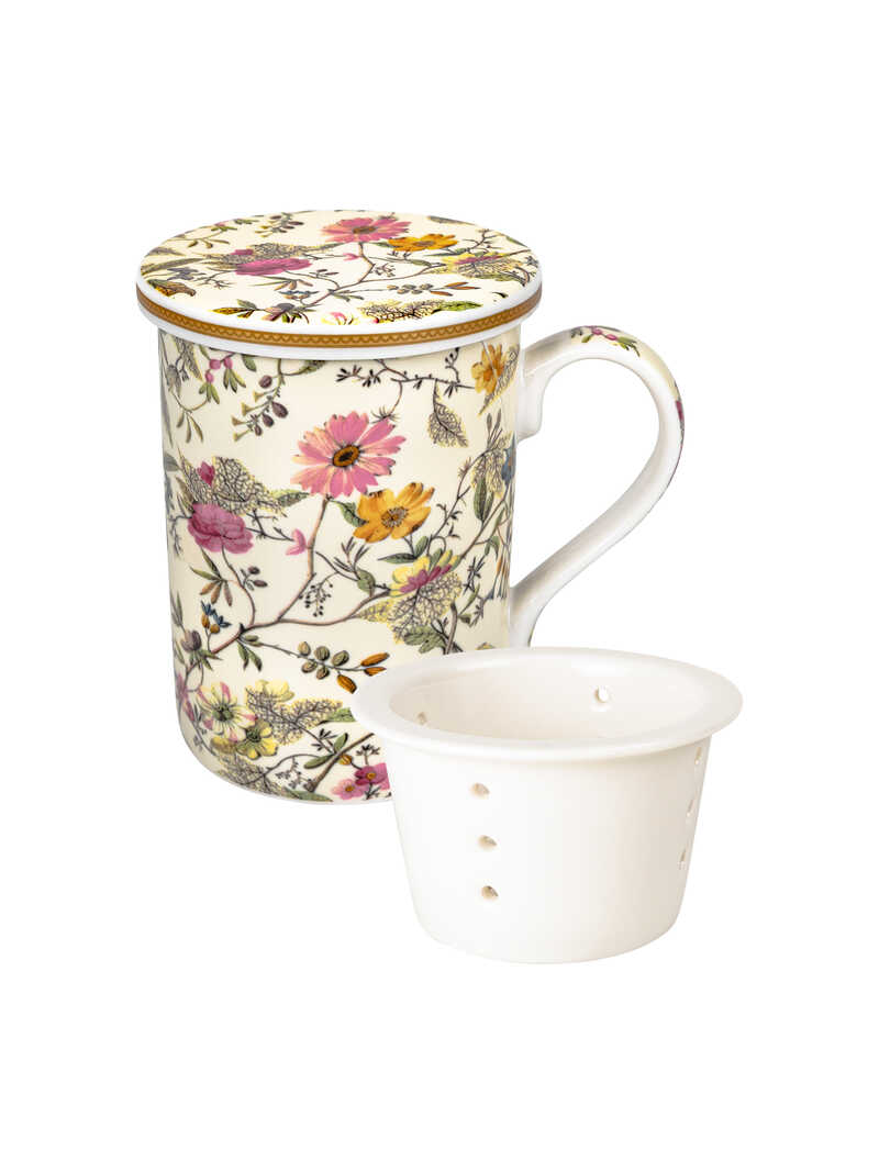 Tisanire mit Blumen-Dessin von William Kilburn
