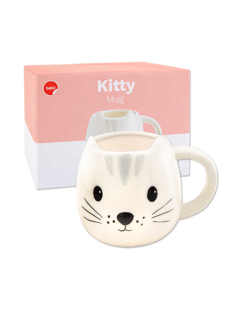 Henkel-Becher Kitty in Wei