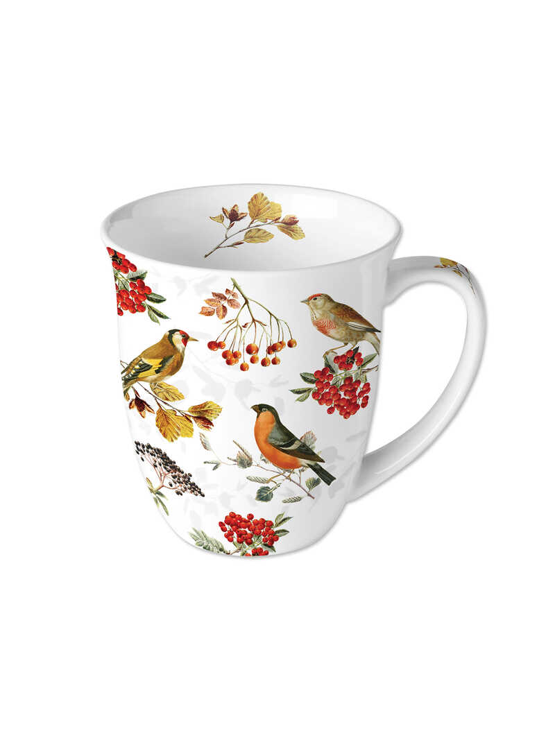 Produktbild zu Henkelbecher Autumn Birds