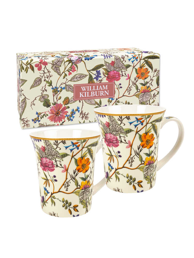 Produktbild zu Becher-Set Wildflowers im Vintage Style