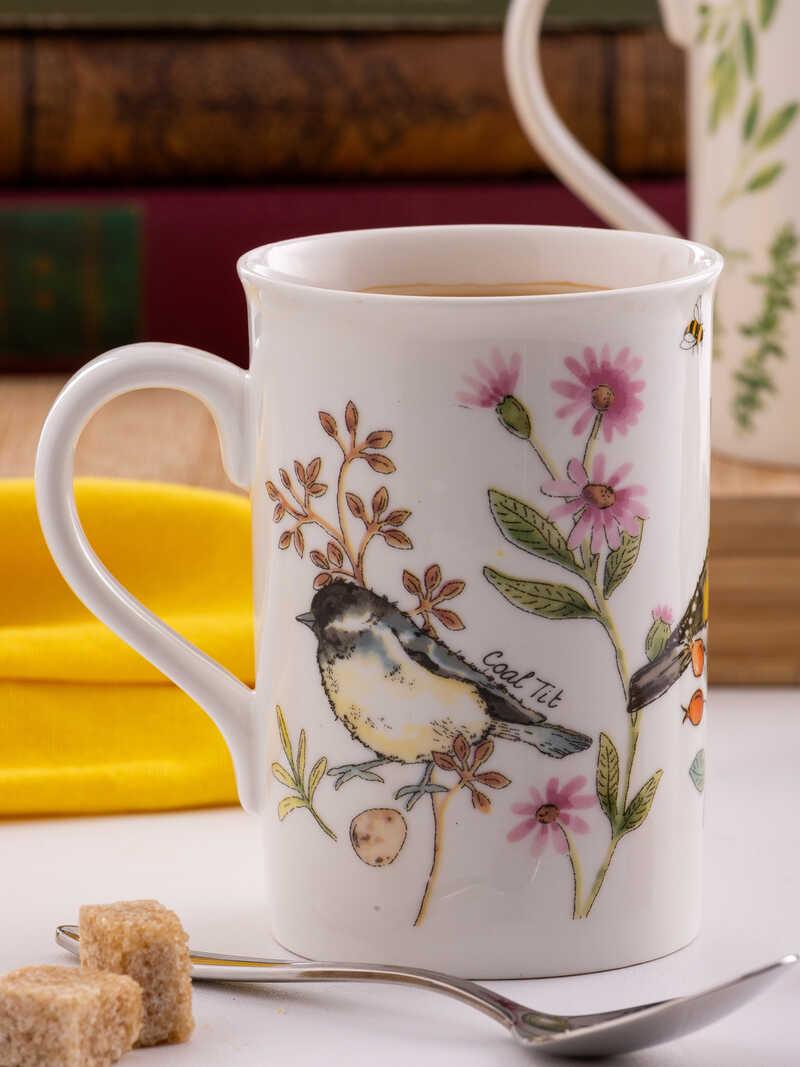 Alternatives Bild 1 zu Henkelbecher mit Gartenv�geln