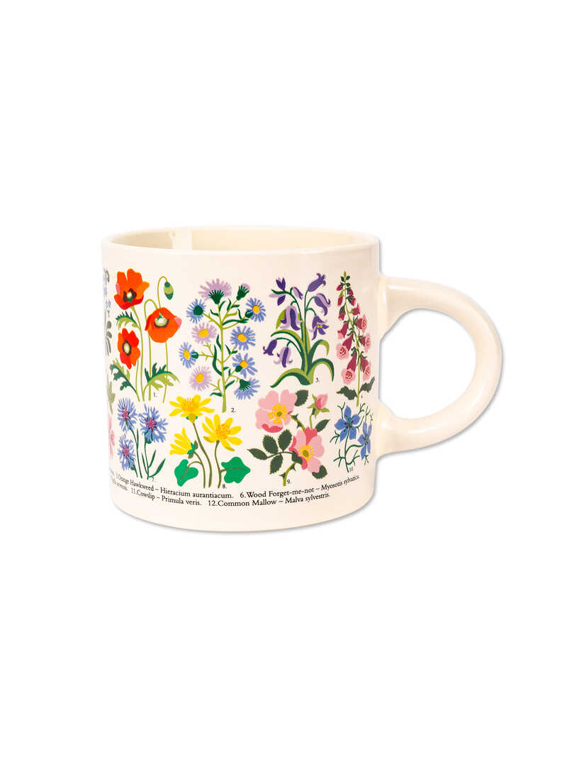 Produktbild zu Henkelbecher mit Blumen
