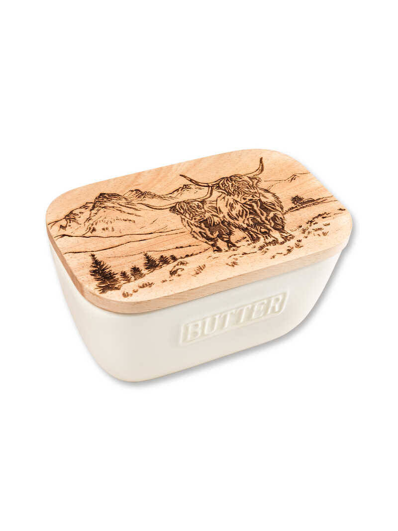Alternatives Bild 1 zu Butterdose Highland Cow