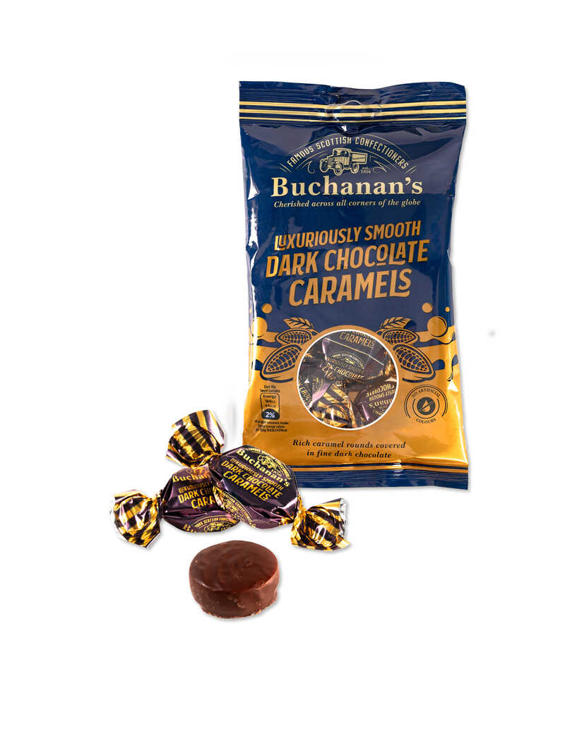 Produktbild zu Buchanan's Dark Chocolate Caramels 110 g