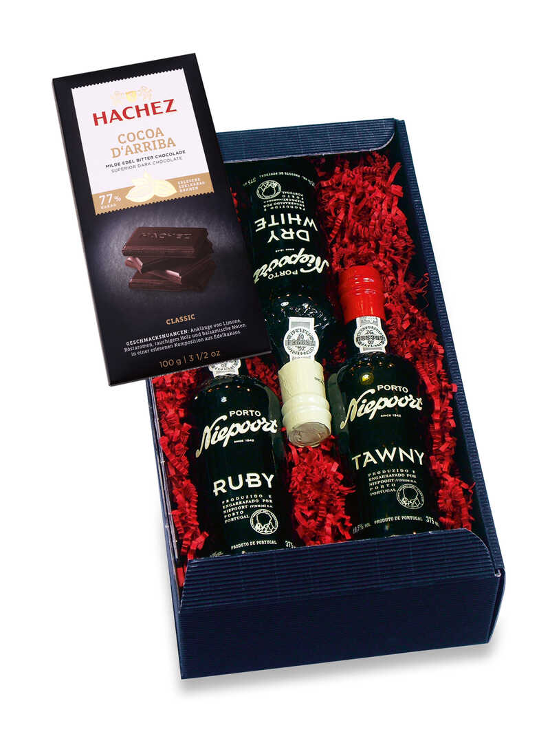 Alternatives Bild 1 zu Niepoort Geschenkset Portwein und Schokolade
