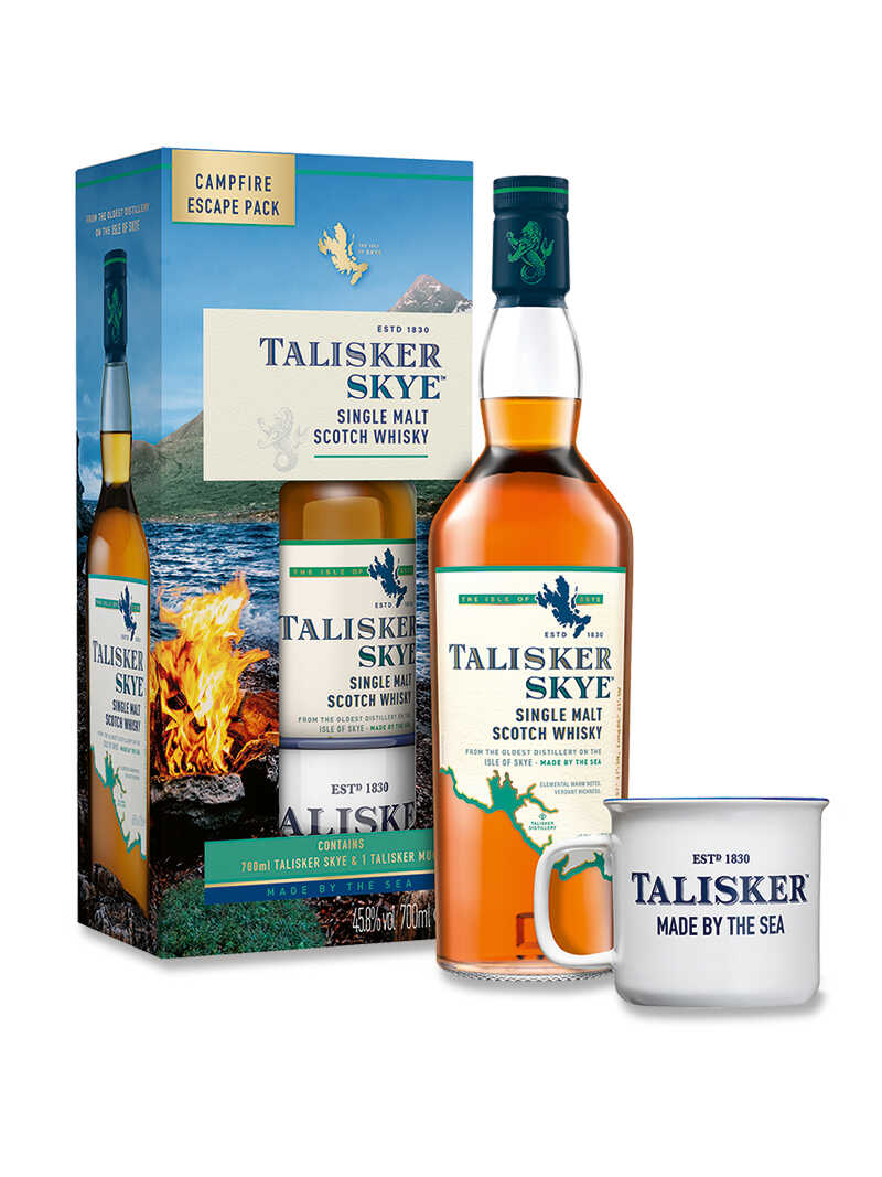 Talisker Skye Single Malt Scotch Whisky Geschenkset mit Becher